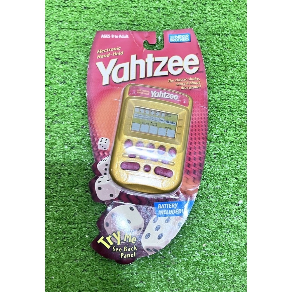 NEW SEALED NIP Vintage Handheld‎ Electronic Yahtzee Gold Parker Brothers 2004